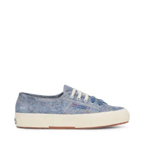 2750 Cotton Denim Destroyed Sneakers - Blue Dusty Beige Gardenia