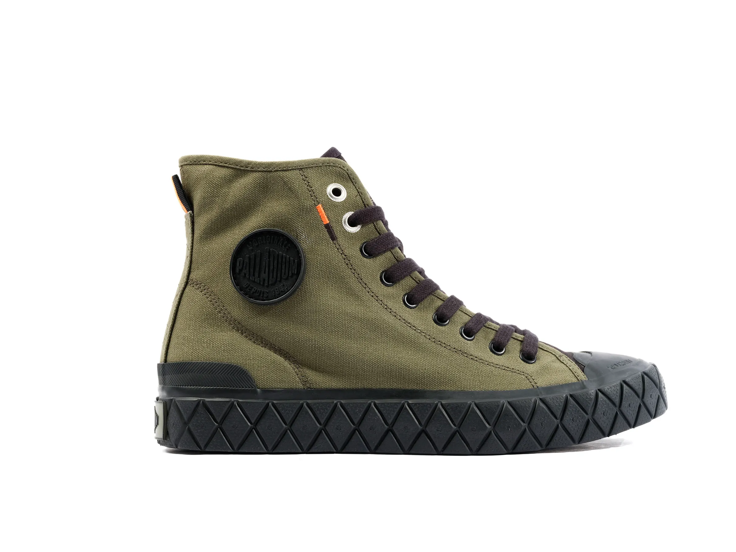 77015-361-M | PALLA ACE CANVAS MID | OLIVE NIGHT/BLACK