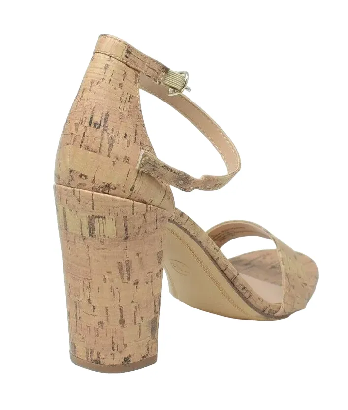 A New Day Like Cork PU Heel Shoes