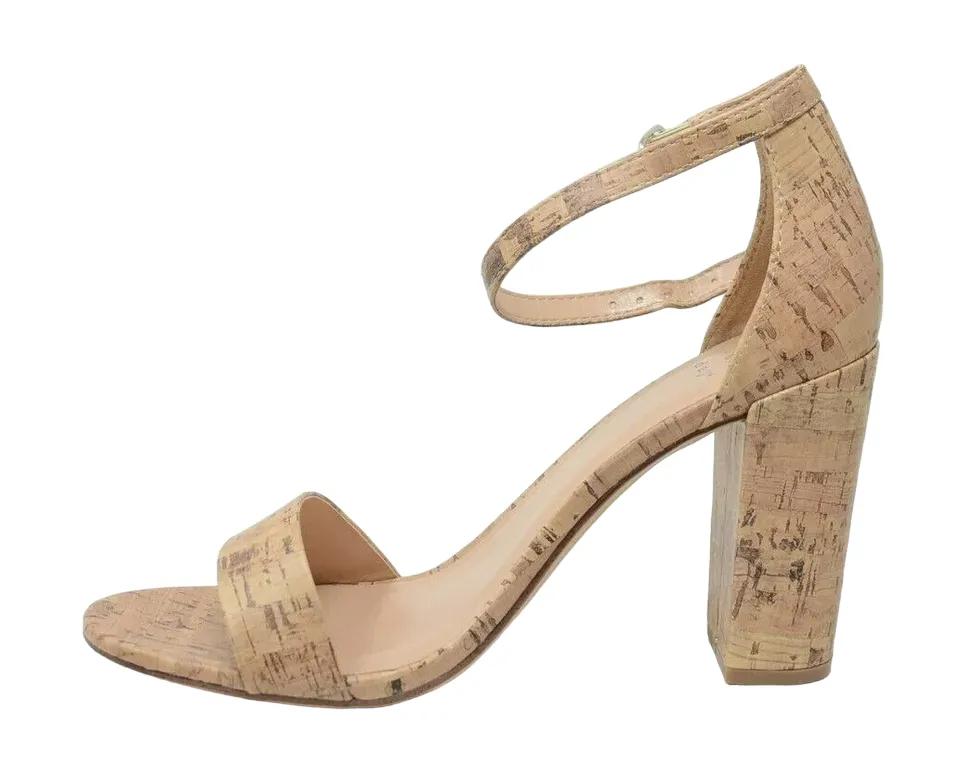 A New Day Like Cork PU Heel Shoes