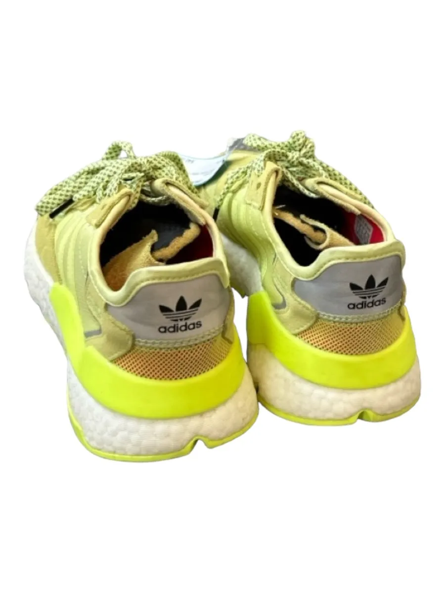 Adidas Shoe Size 6 Yellow Canvas Leather Athletic Sneakers