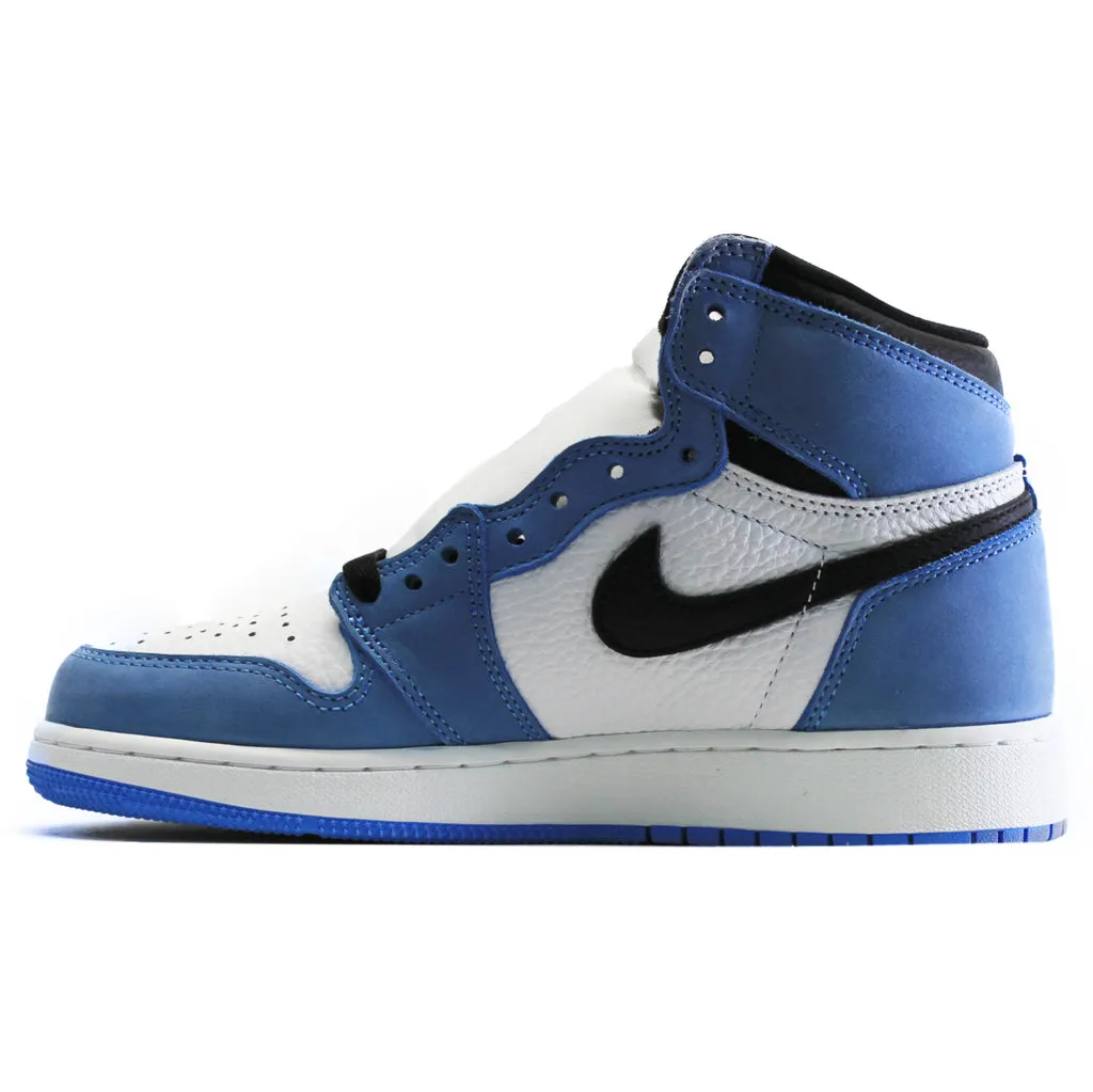 Air 1 Retro High Og Gs Leather Youth High Top Trainers