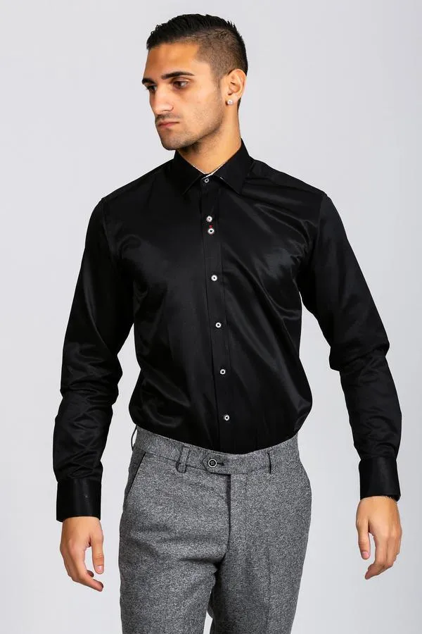 Alfie Black Long Sleeve Shirt