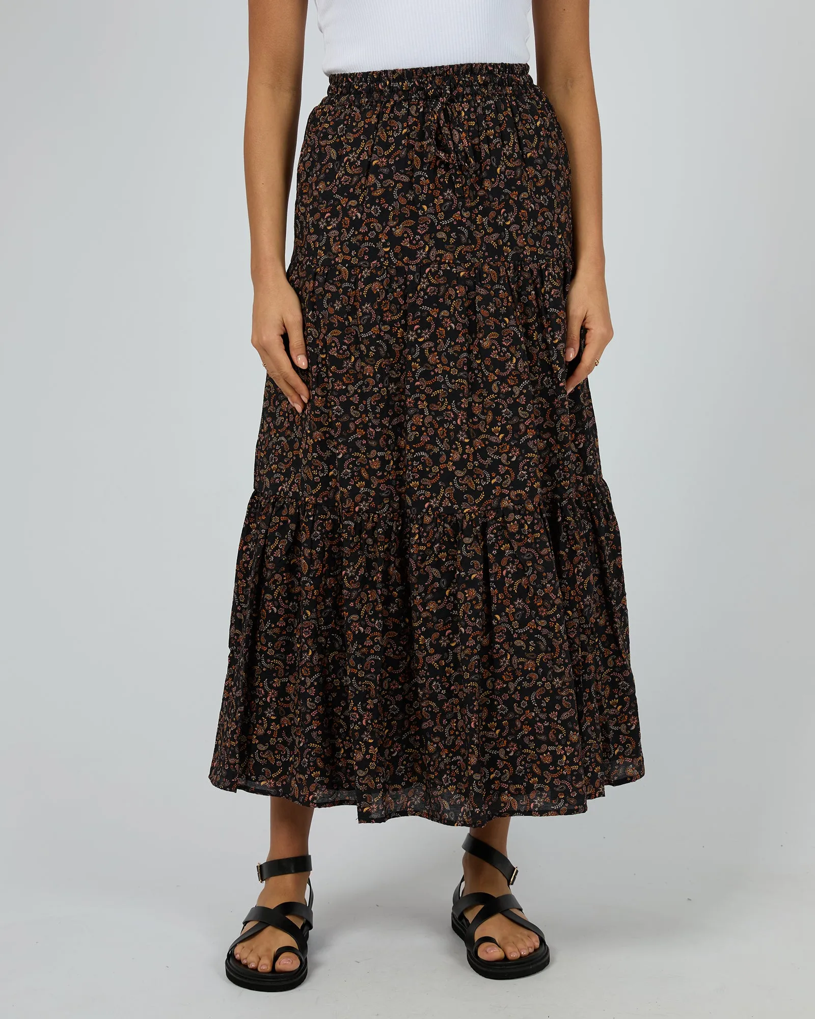 All About Eve Pip Maxi Skirt Print