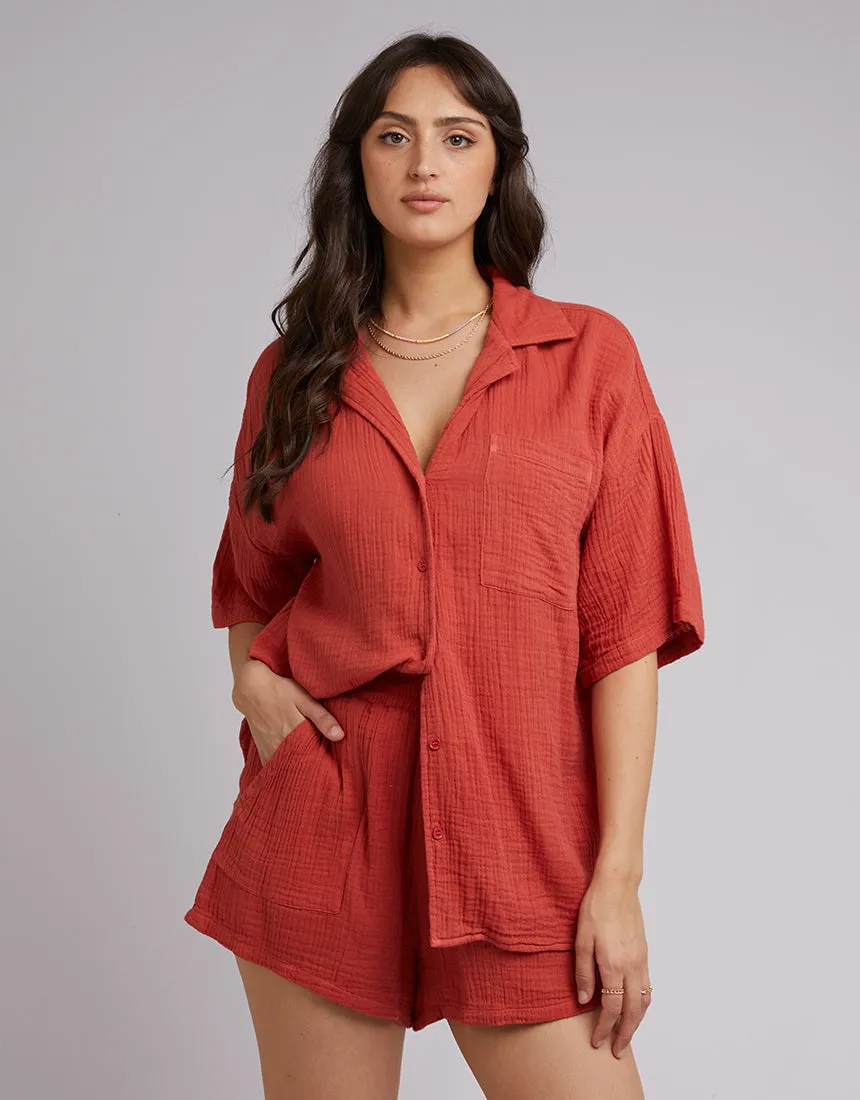 All About Eve Rowie Shirt Rust