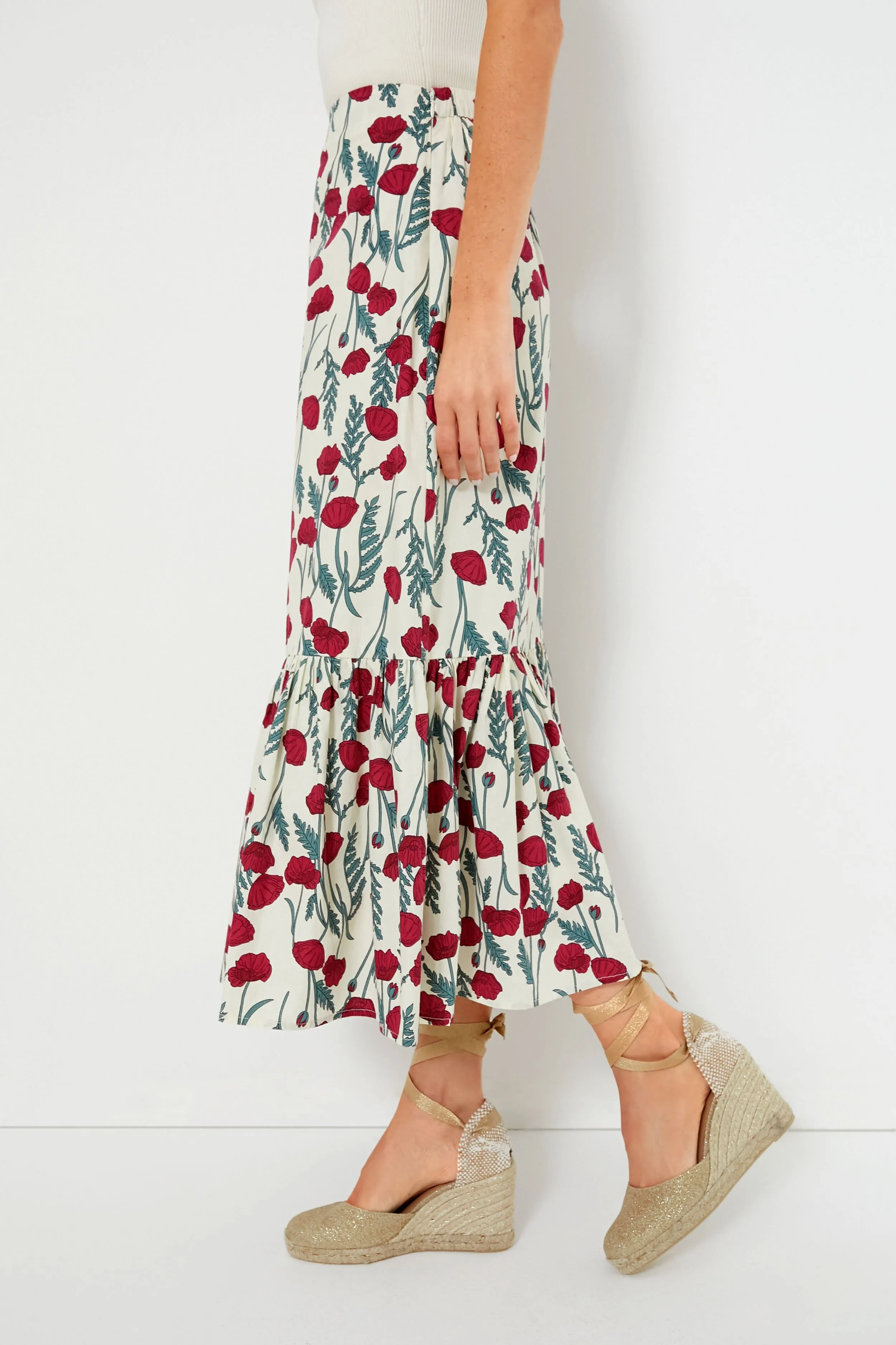 Amaryllis Floral Tanner Skirt