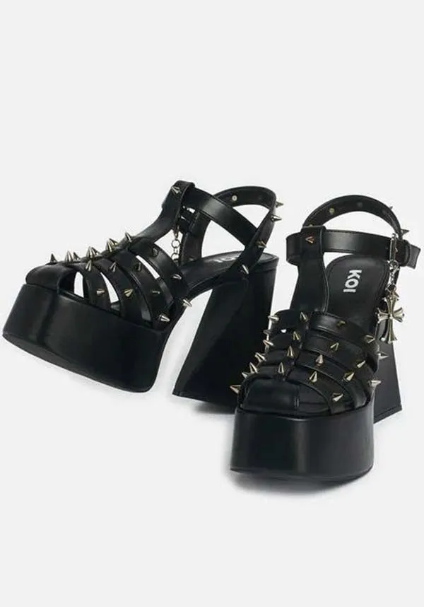 Angel Mist [Black] | PLATFORM HEELS