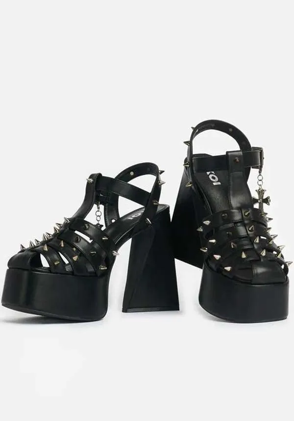 Angel Mist [Black] | PLATFORM HEELS