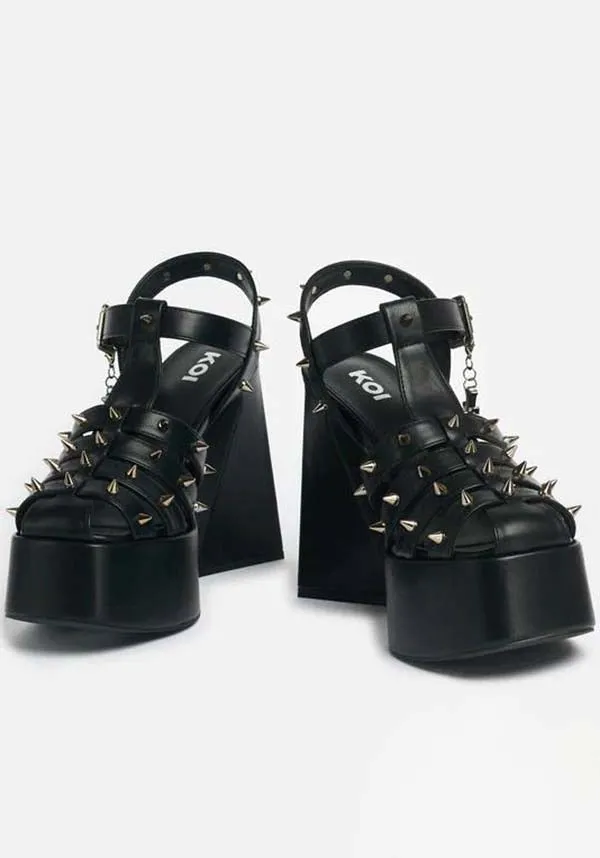 Angel Mist [Black] | PLATFORM HEELS