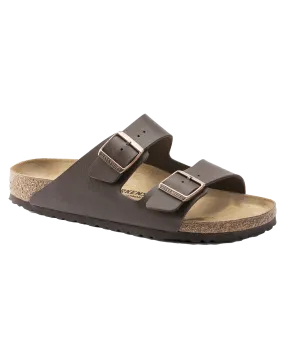 Arizona Natural Leather Sandals in Dark Brown