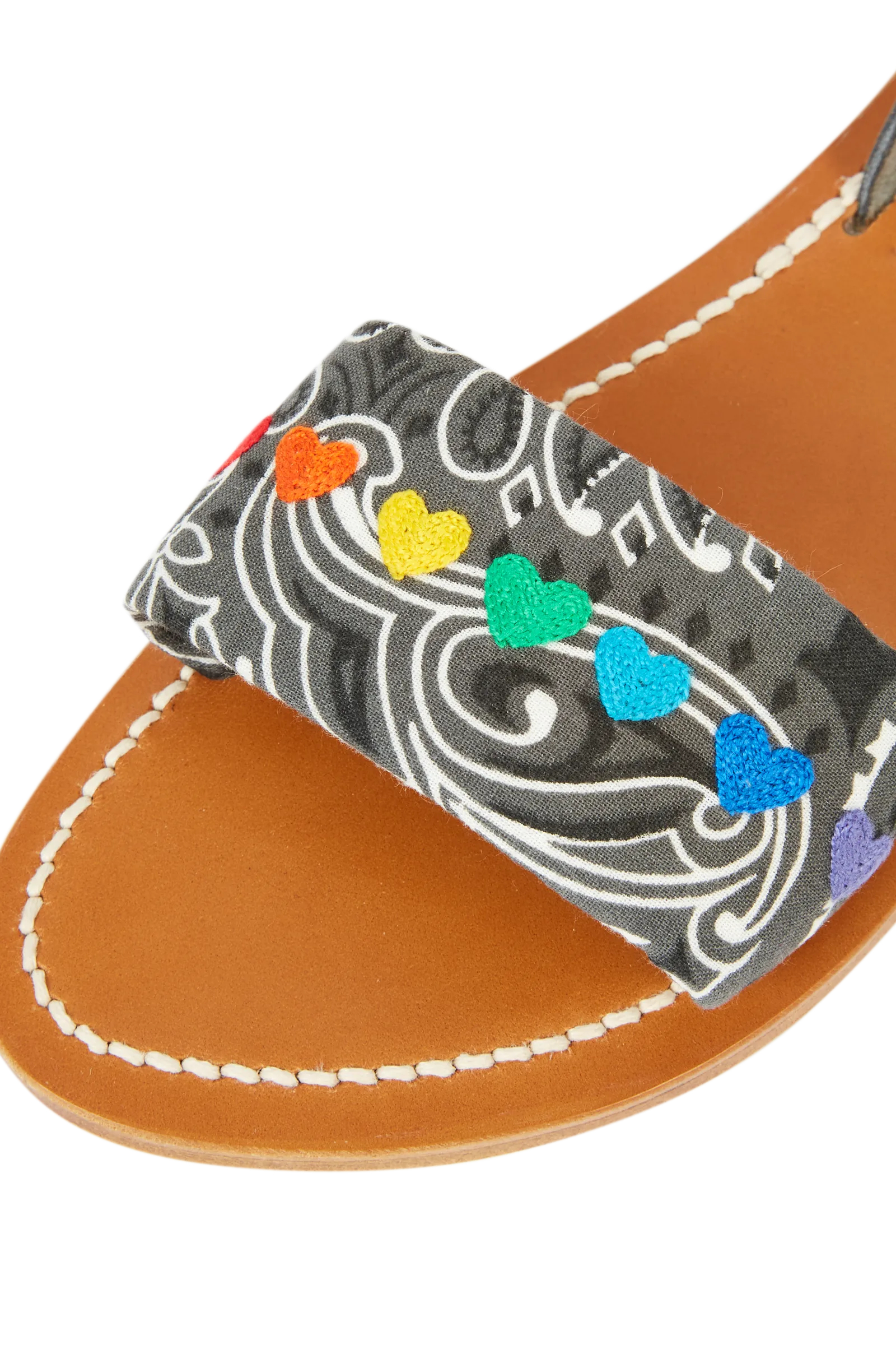 Bandana Grey Hearts K.Jacques Sandals