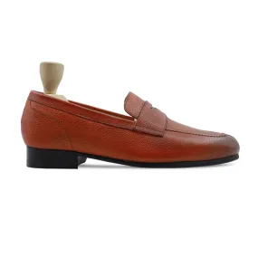 Bay - Men's Tan Pebble Grain Leather Loafer