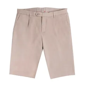 Beige Cotton Stretch Chino Shorts