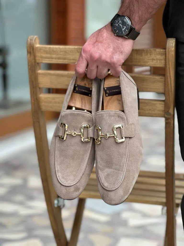 Beige Suede Loafer