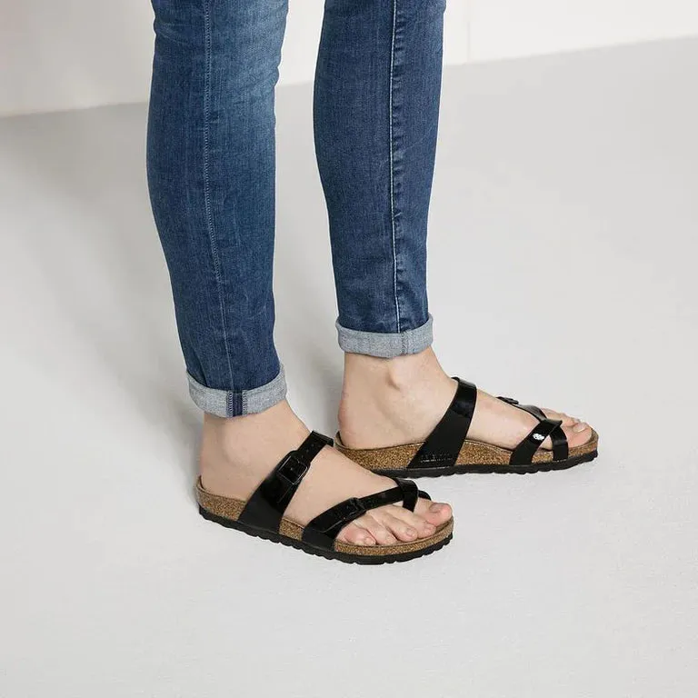 BIRKENSTOCK MAYARI 71091 BF BLACK PATENT