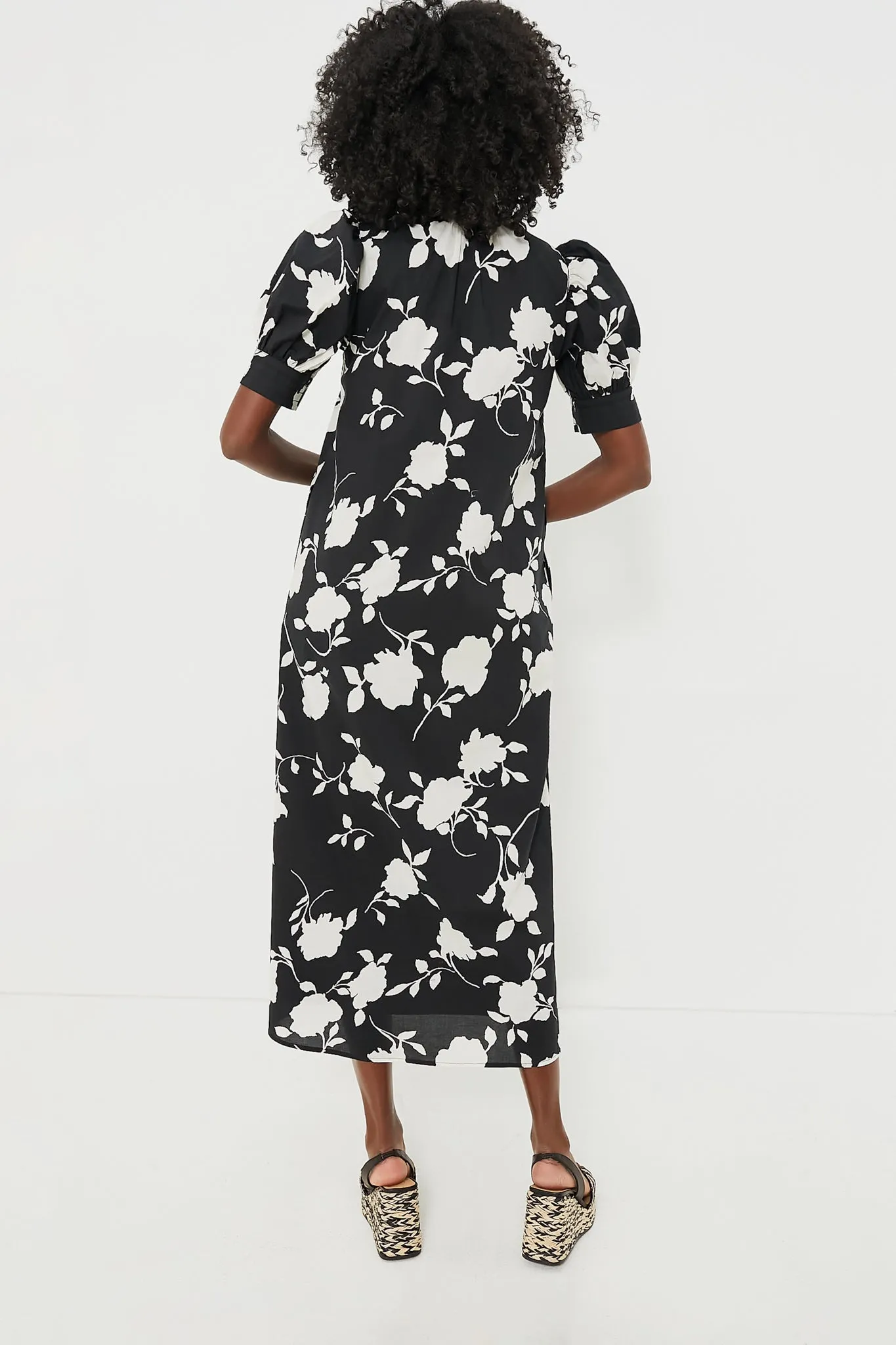 Black & White Floral Louisa Maxi Dress