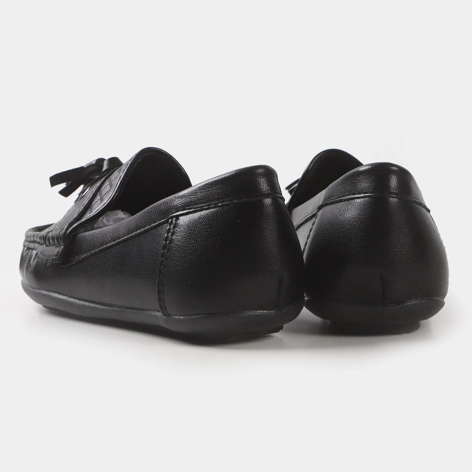 Boys loafers 202109-5 - BLACK