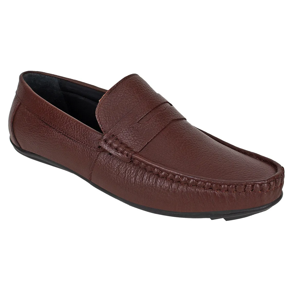 Brown Leather Loafers for Men