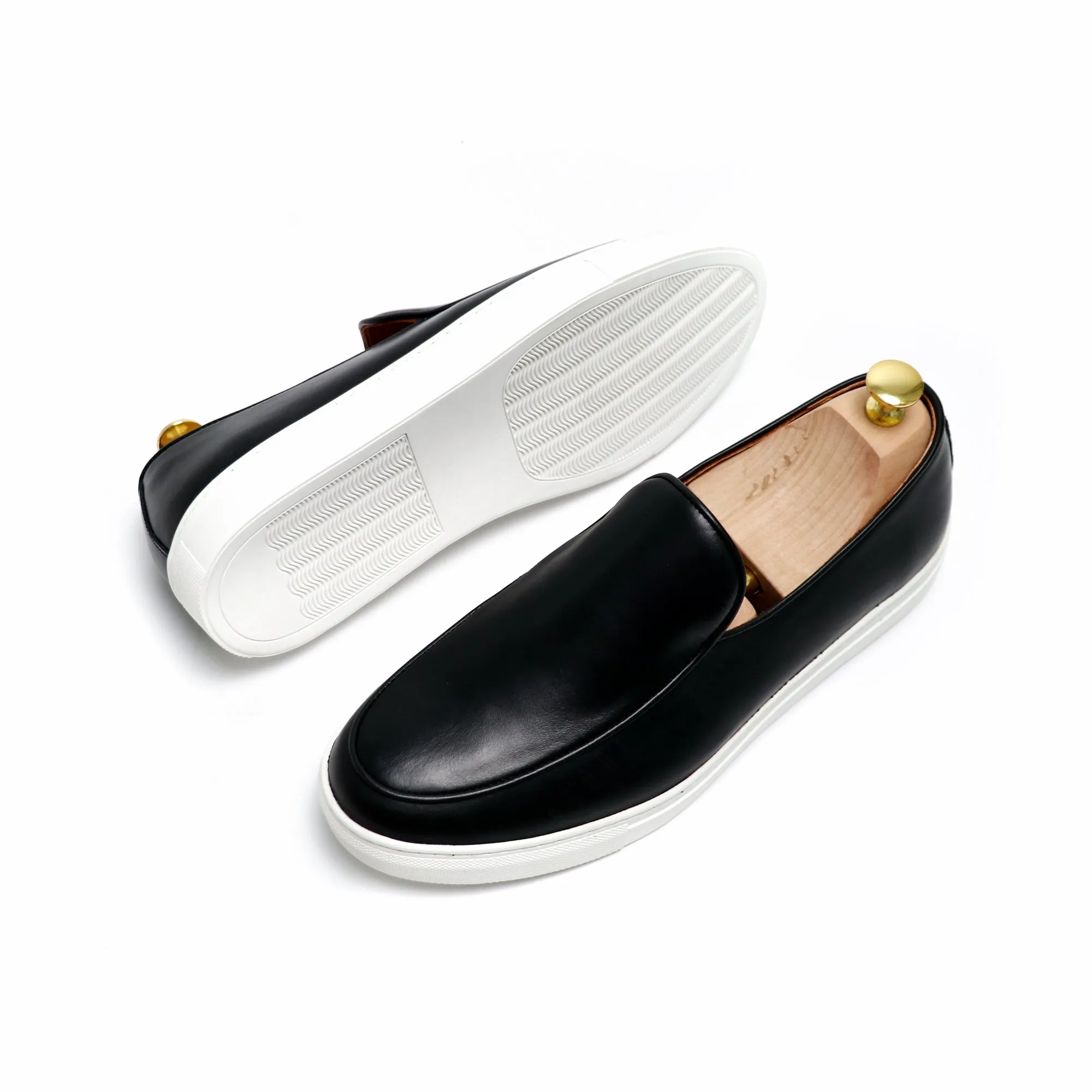 Bruges Belgian Slip On Onyx Black