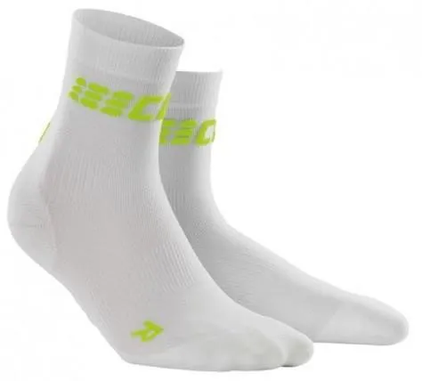 CEP Dynamic  Ultralight Short Sock White/Green Woman