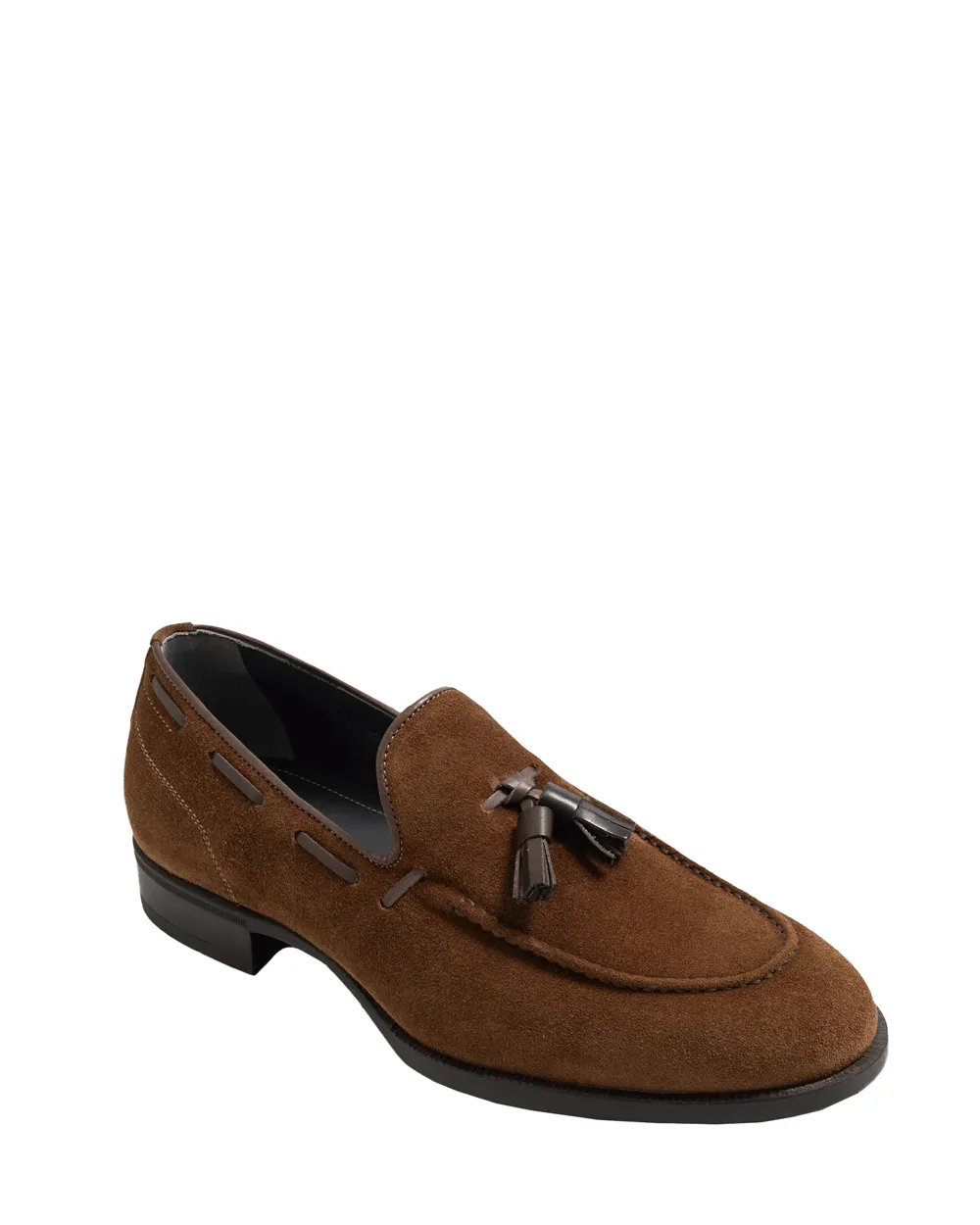 Cercola Suede Tassel Loafer in Snuff