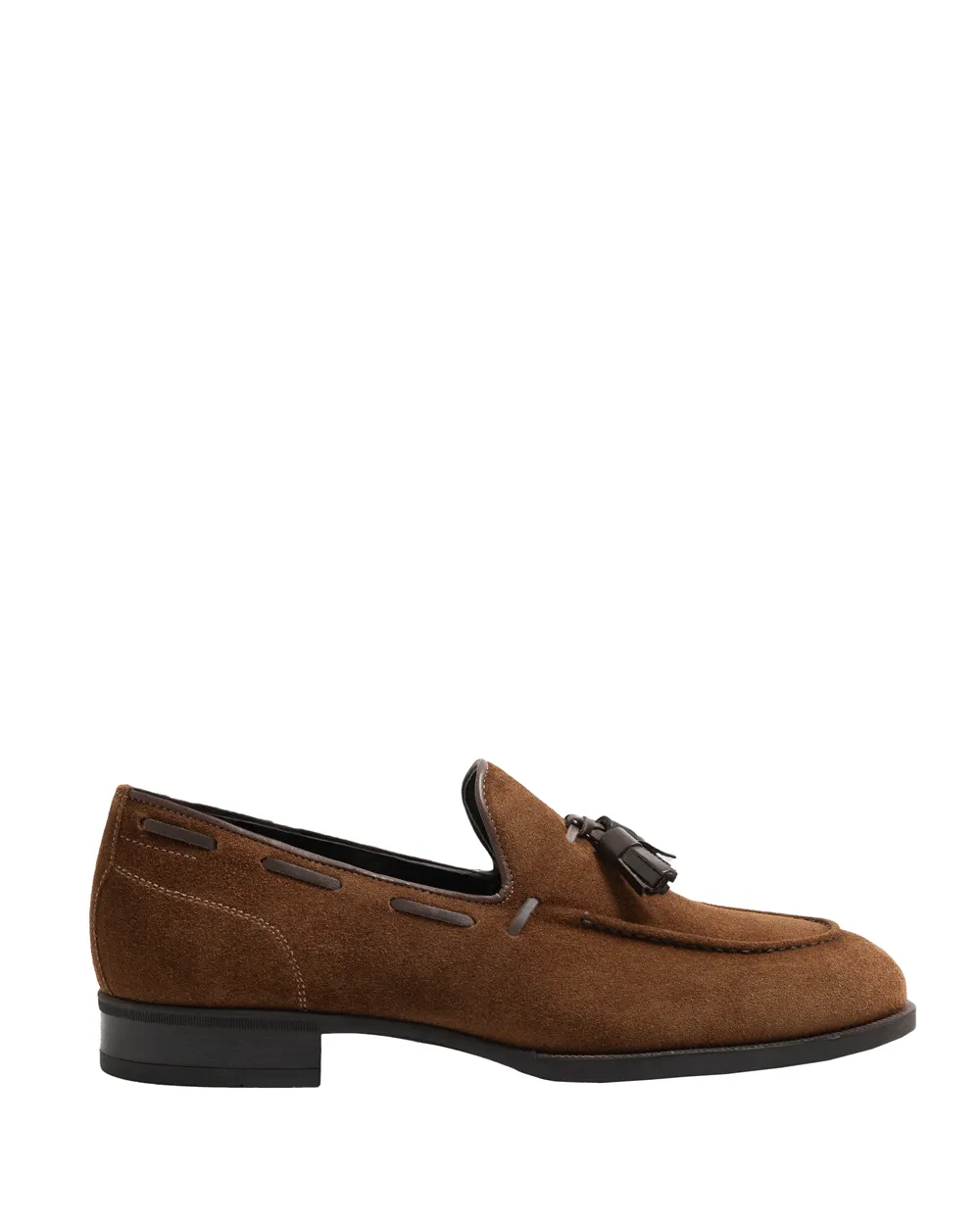 Cercola Suede Tassel Loafer in Snuff