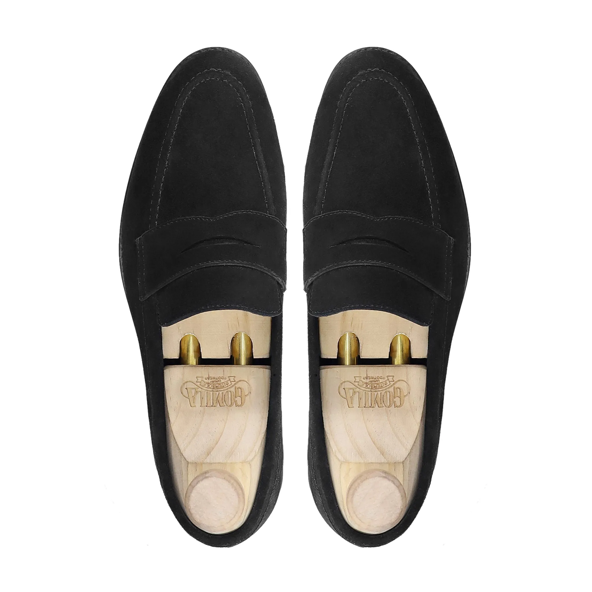 Ciril - Men's Black Kid Suede Loafer