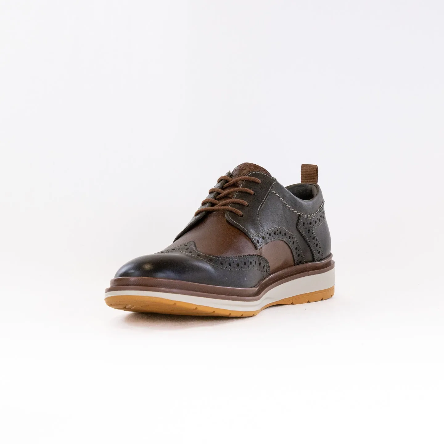 Clarks Chantry Wing Oxford (Men's) - Dark Olive Combi