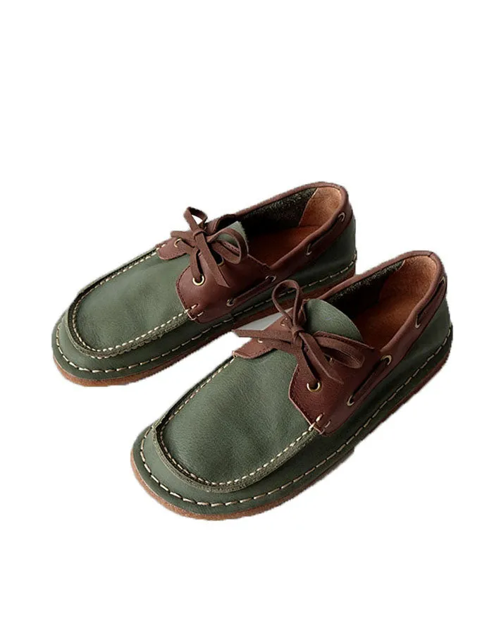 Comfortable Lace-up Casual Loafers