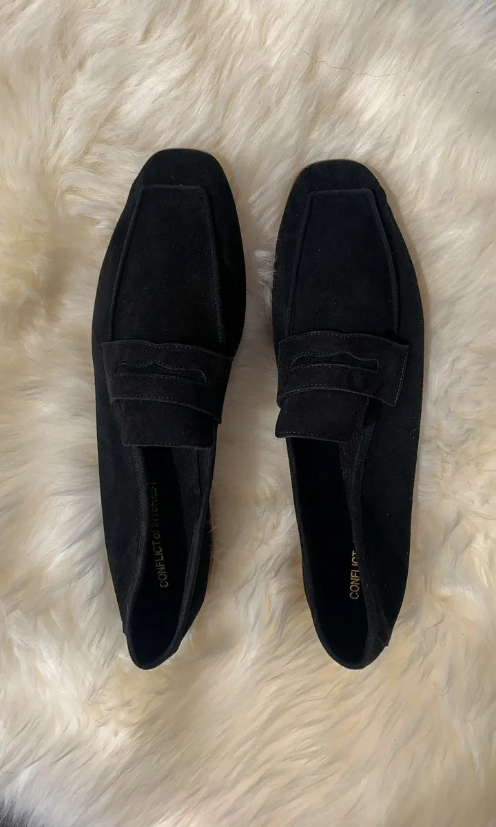 Conflict of Interest - Suede Loafer Black