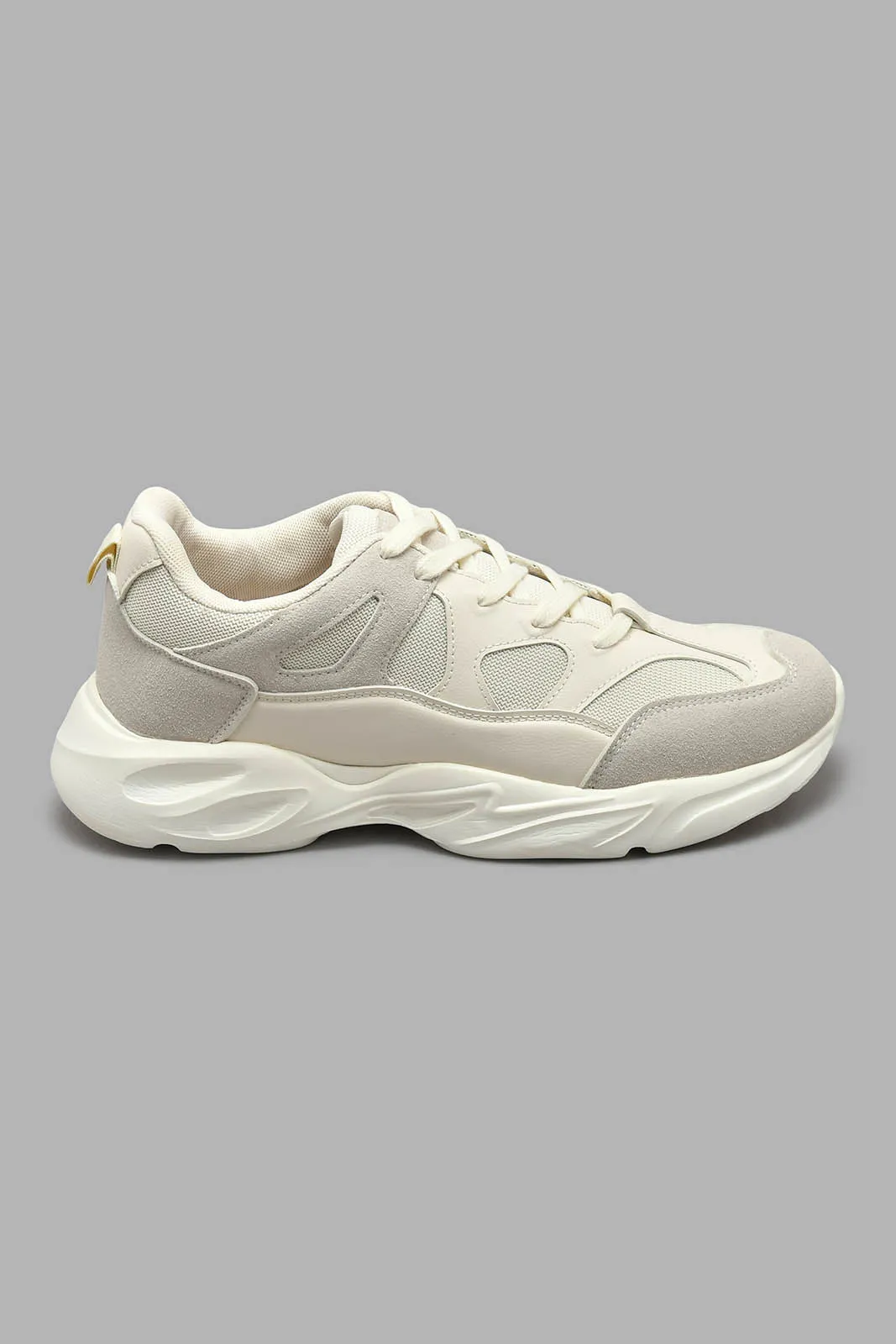 Cream Chunky Trainer