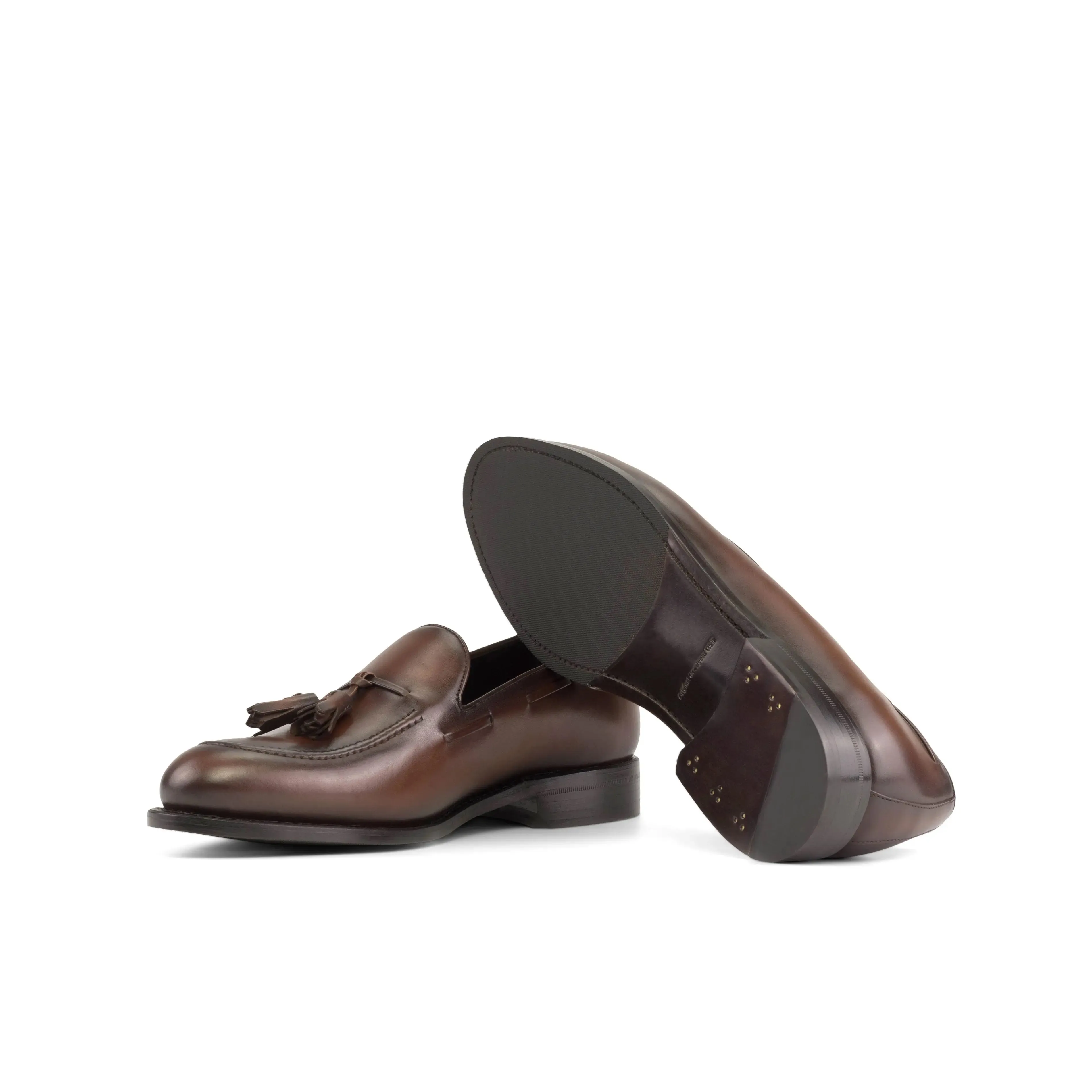 DapperFam Luciano in Med Brown Men's Italian Leather Loafer