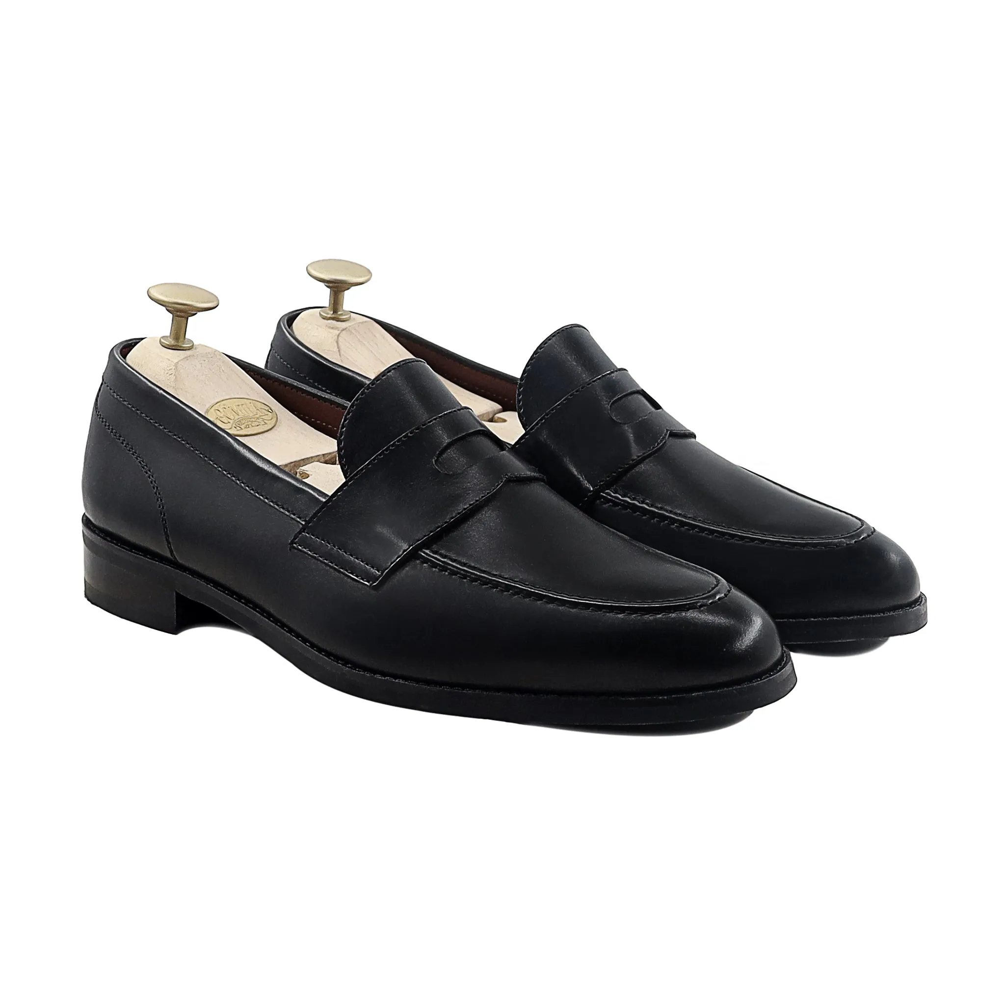 Dozier - Men's Black Calf Leather Loafer