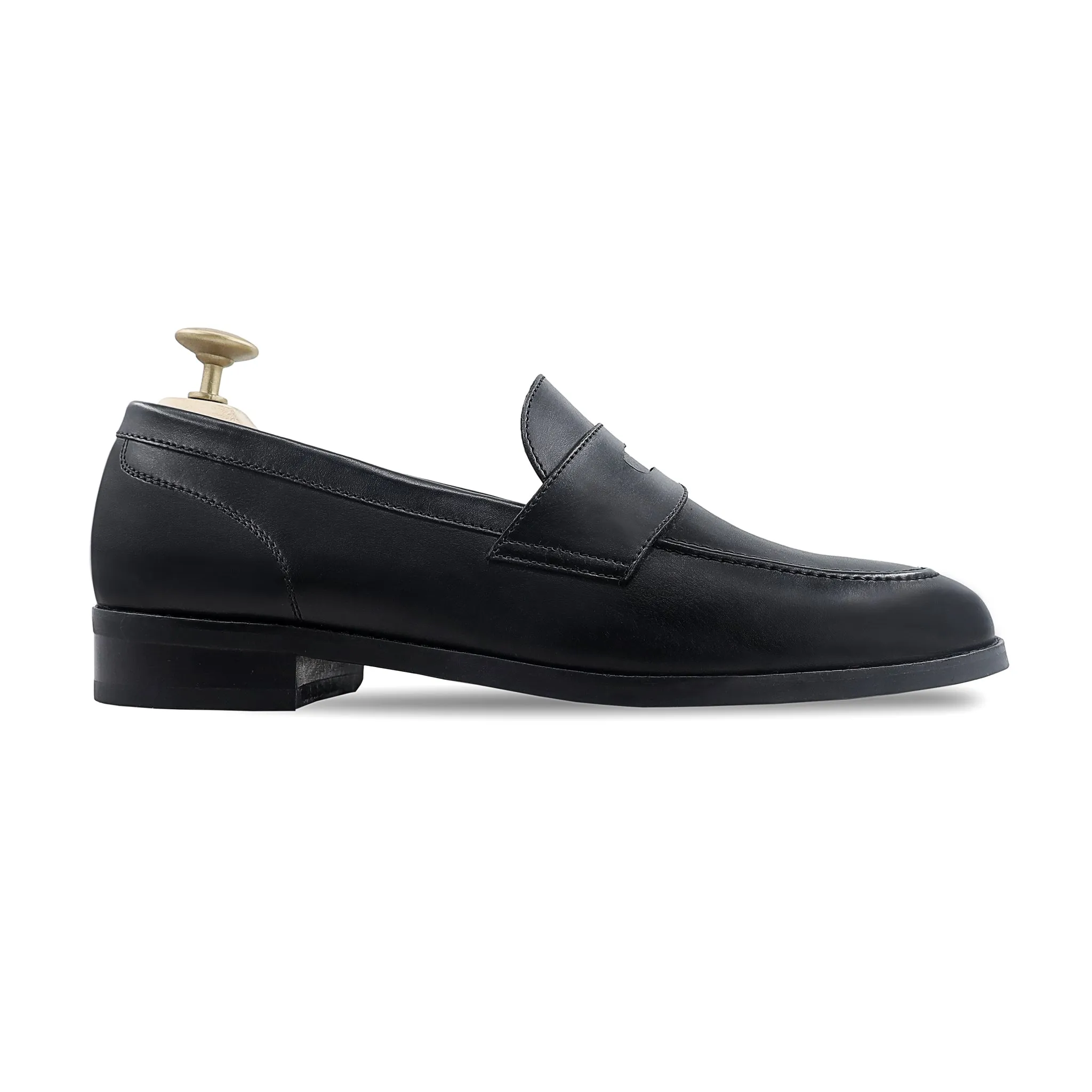 Dozier - Men's Black Calf Leather Loafer