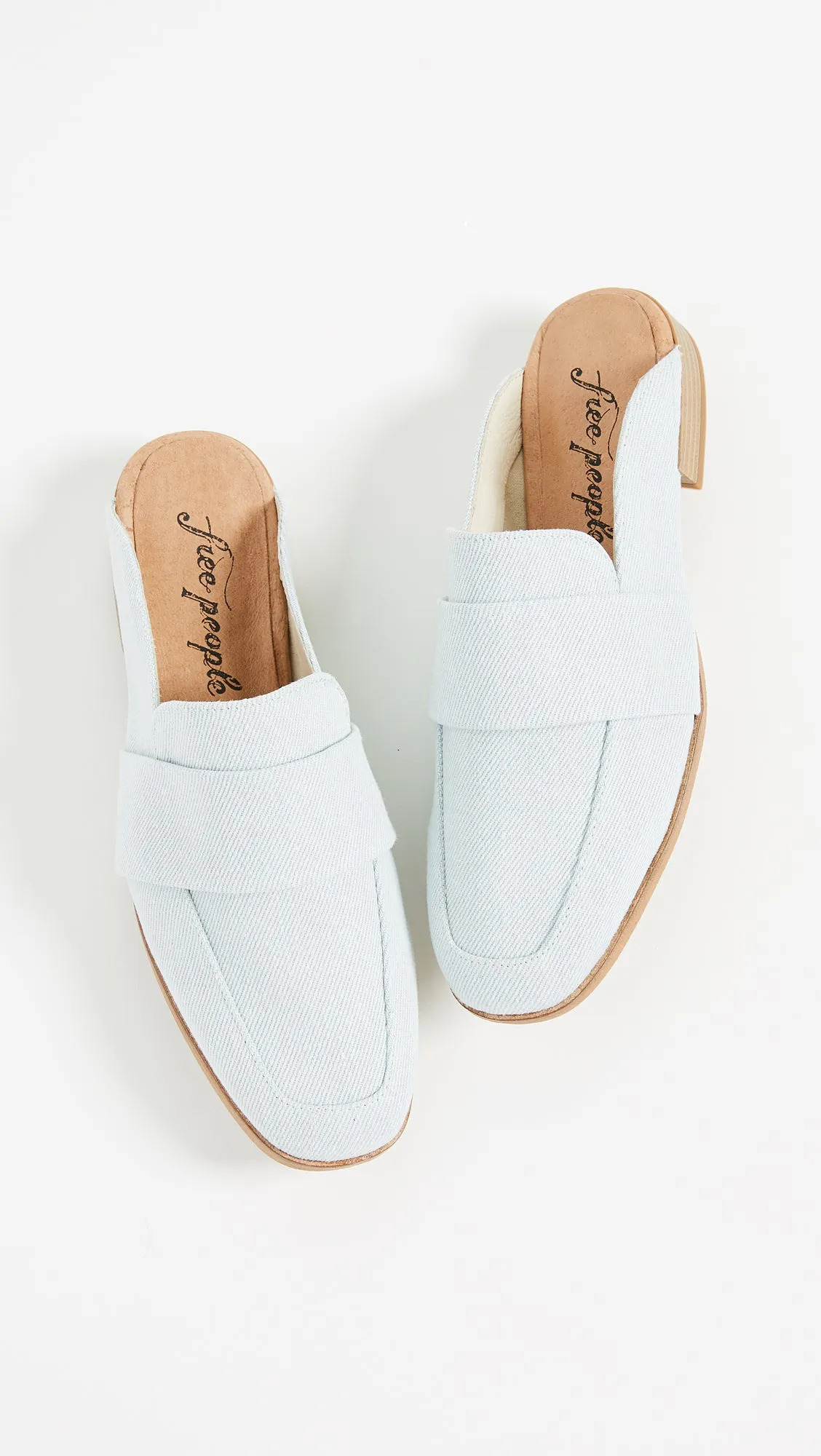 Free People Textile At Ease Loafer Washed Denim