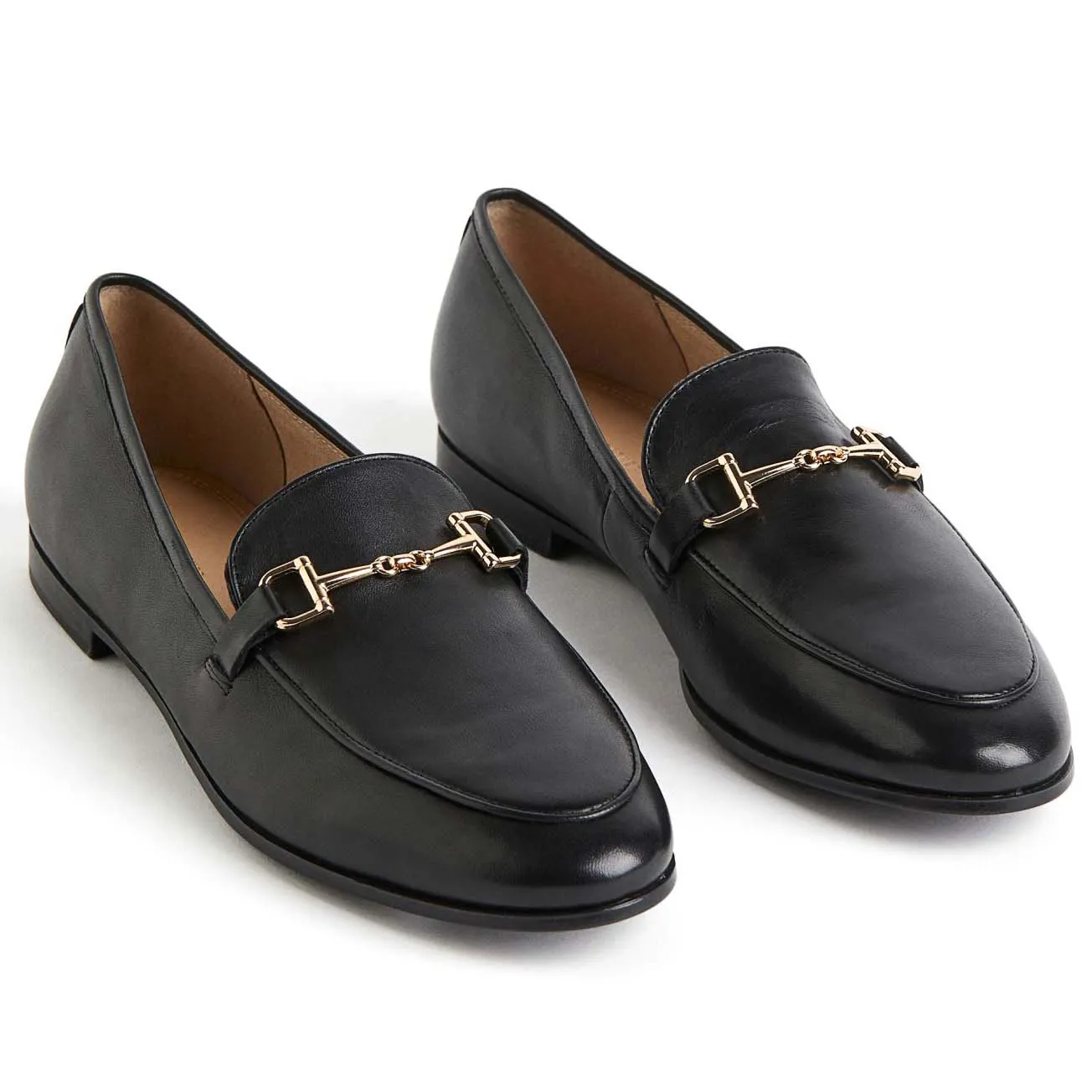 H&M Leather loafers, black