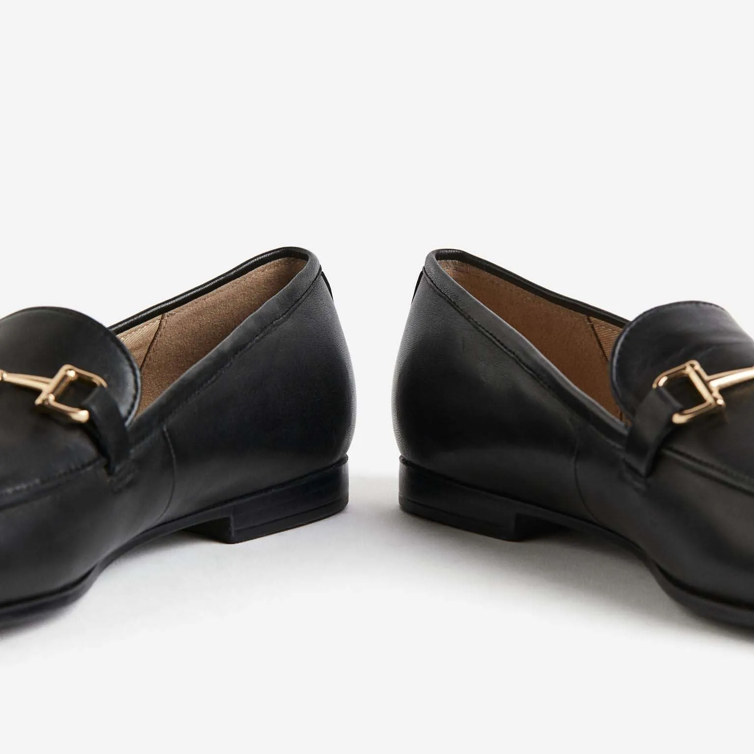 H&M Leather loafers, black