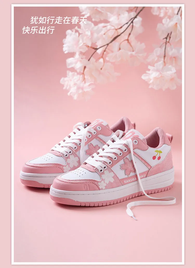 Hatsune Miku - Sakura Miku Travel Happily Sneakers Moeyu