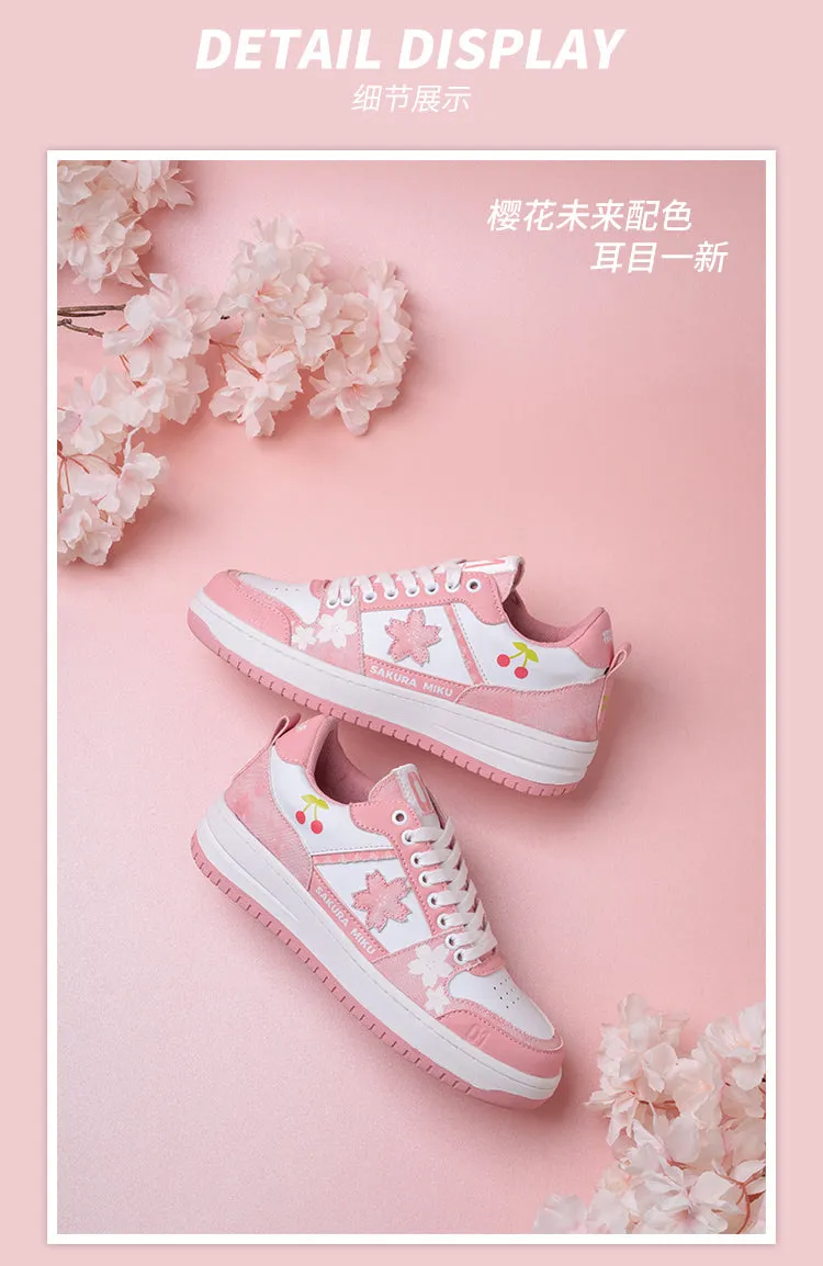 Hatsune Miku - Sakura Miku Travel Happily Sneakers Moeyu