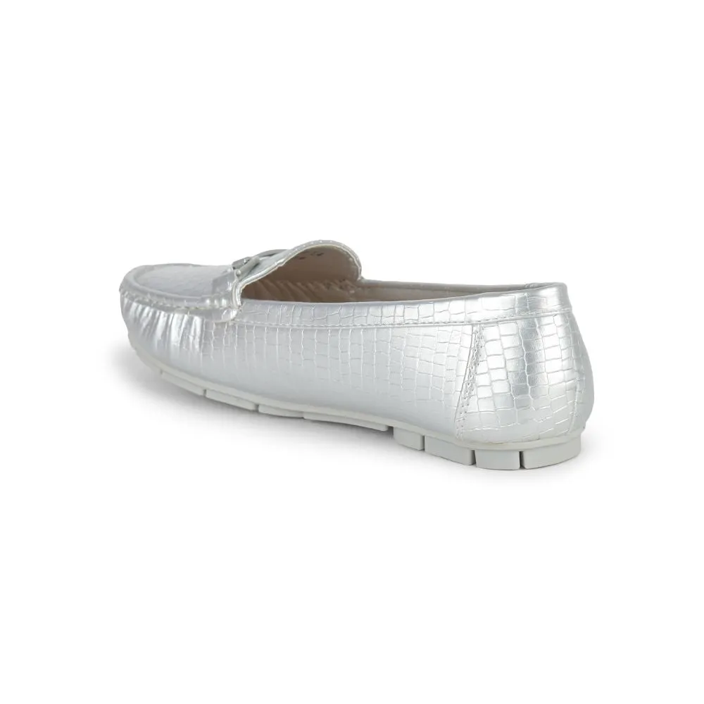 Healers Casual Silver Loafers Shoes For Women GI-YF-14 By Liberty