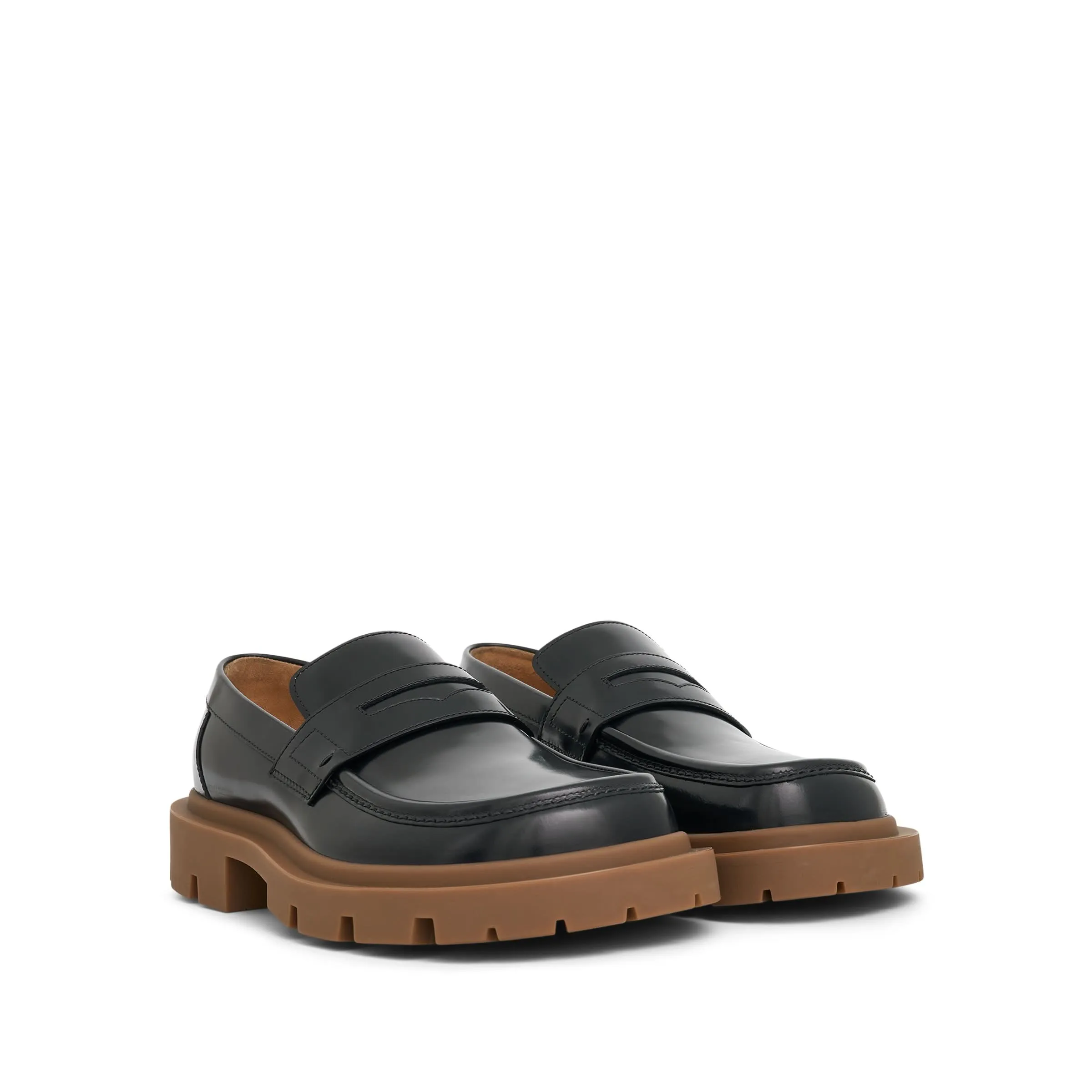 Ivy Loafer in Black/Honey