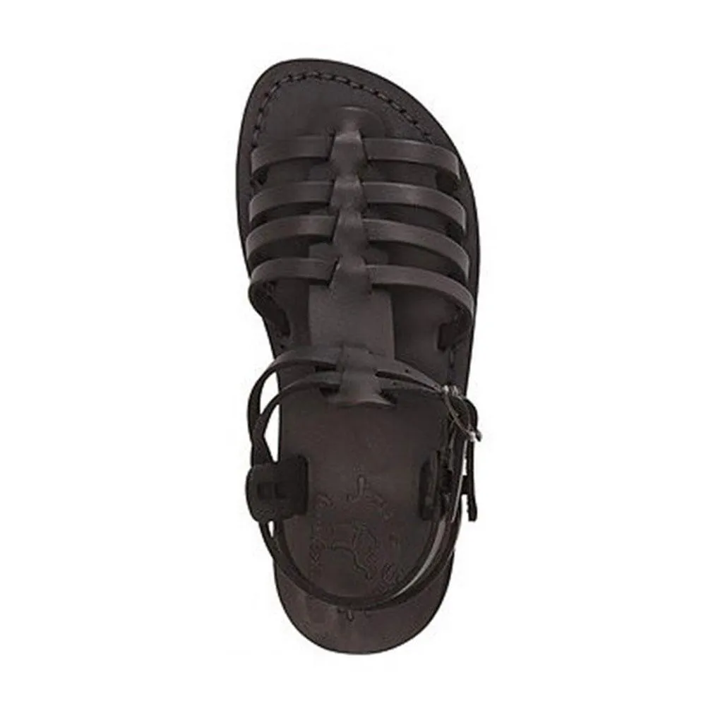 Leah - Leather Gladiator Sandal | Black