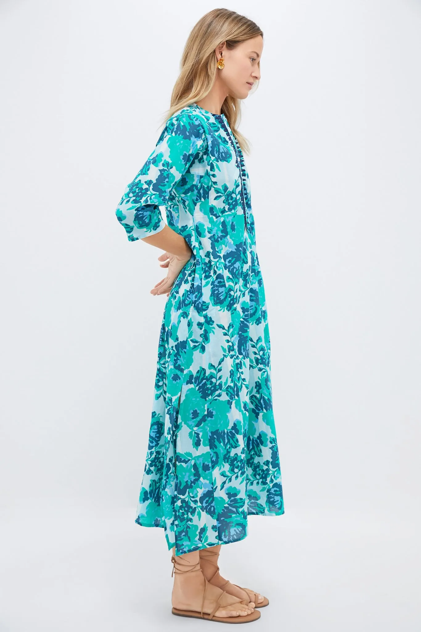 Light Blue Petunia Long Kurta