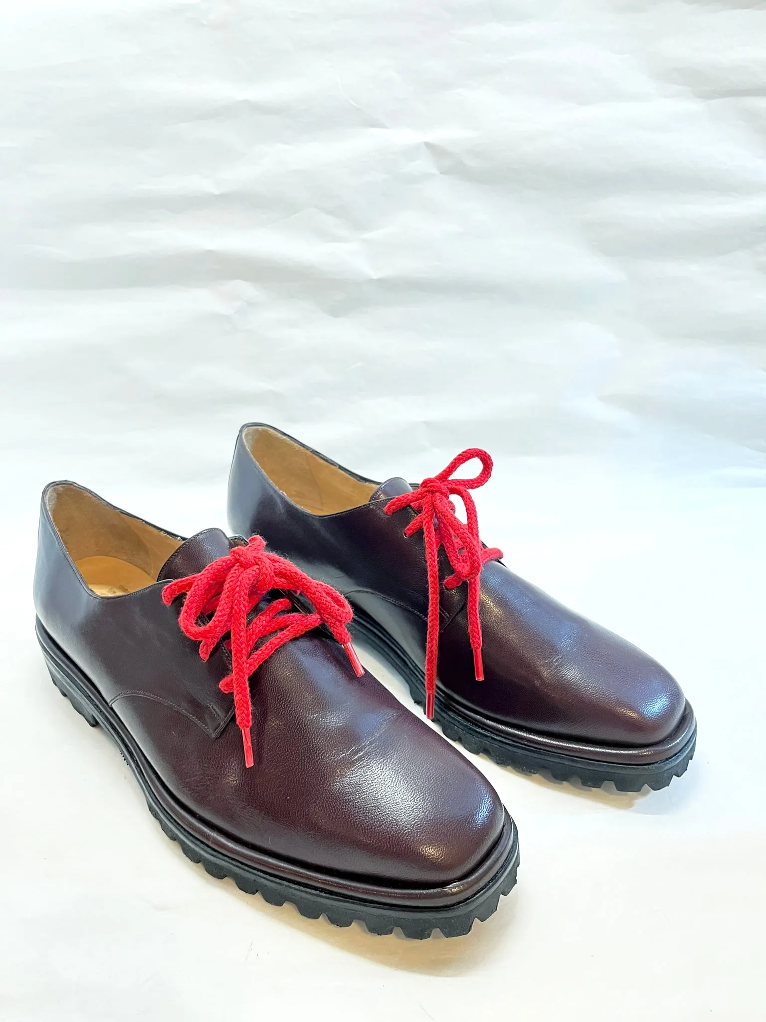 Lydia Lace Up in Pinot Size 40