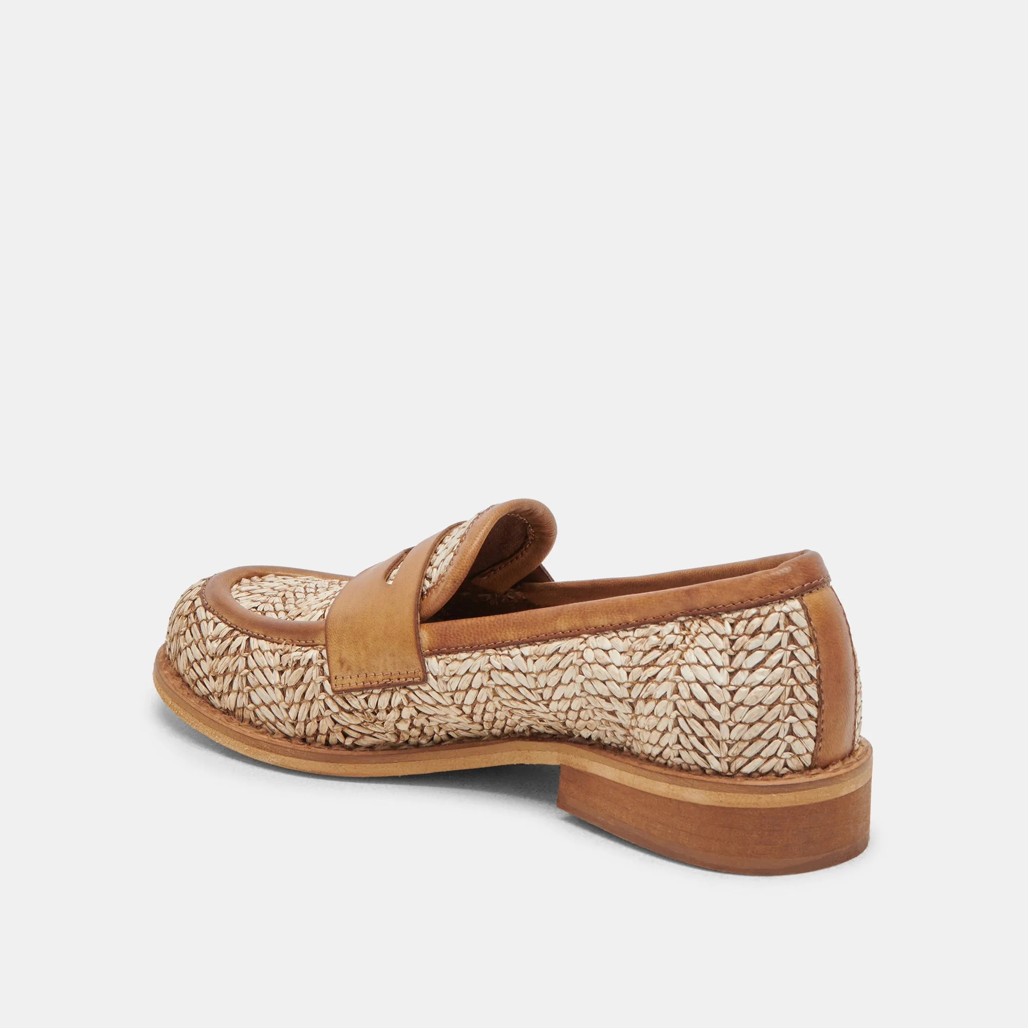 MARINA LOAFERS BROWN MULTI RAFFIA