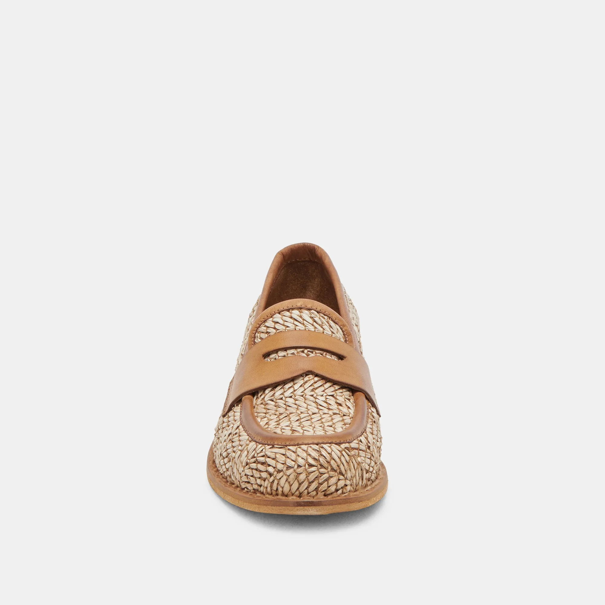 MARINA LOAFERS BROWN MULTI RAFFIA