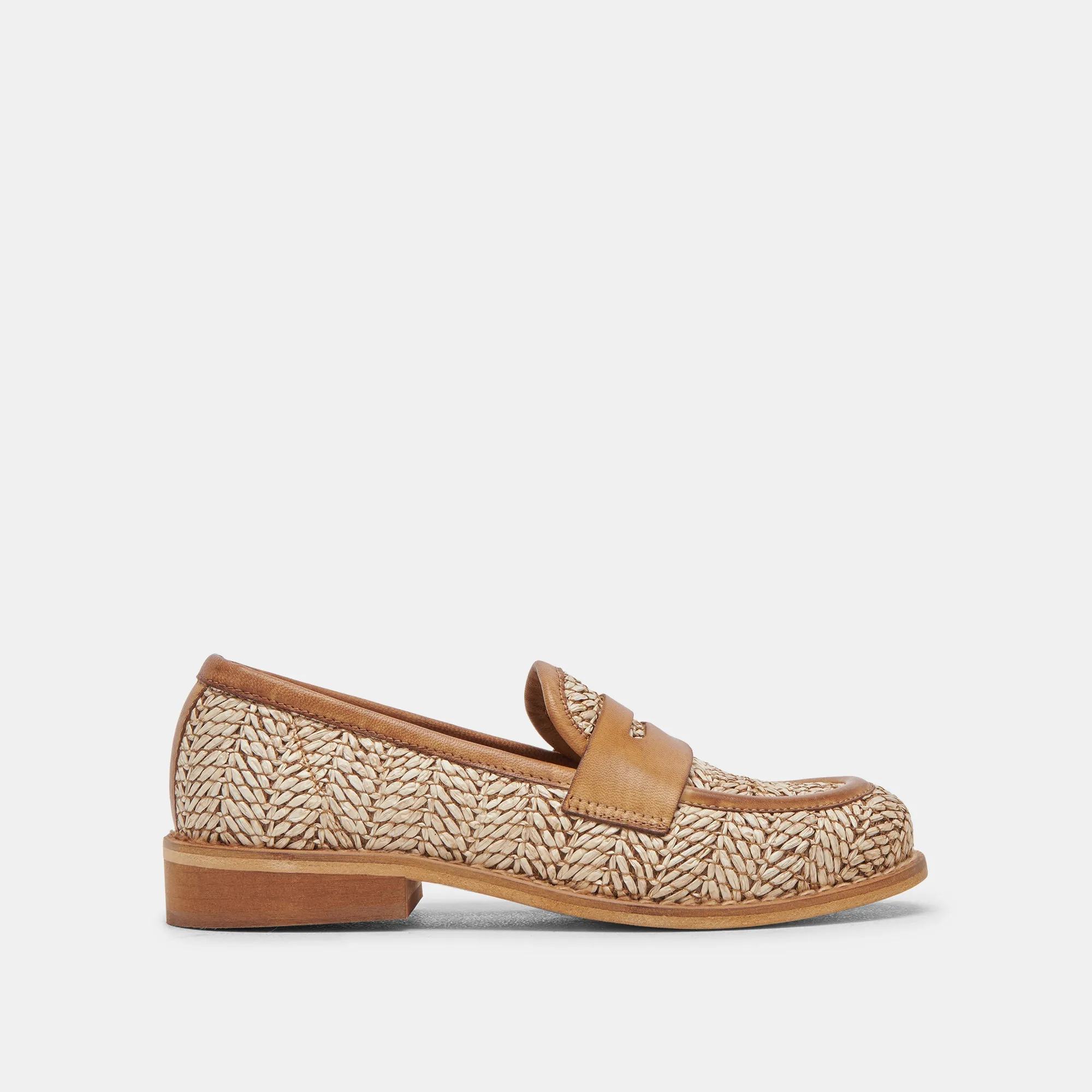 MARINA LOAFERS BROWN MULTI RAFFIA