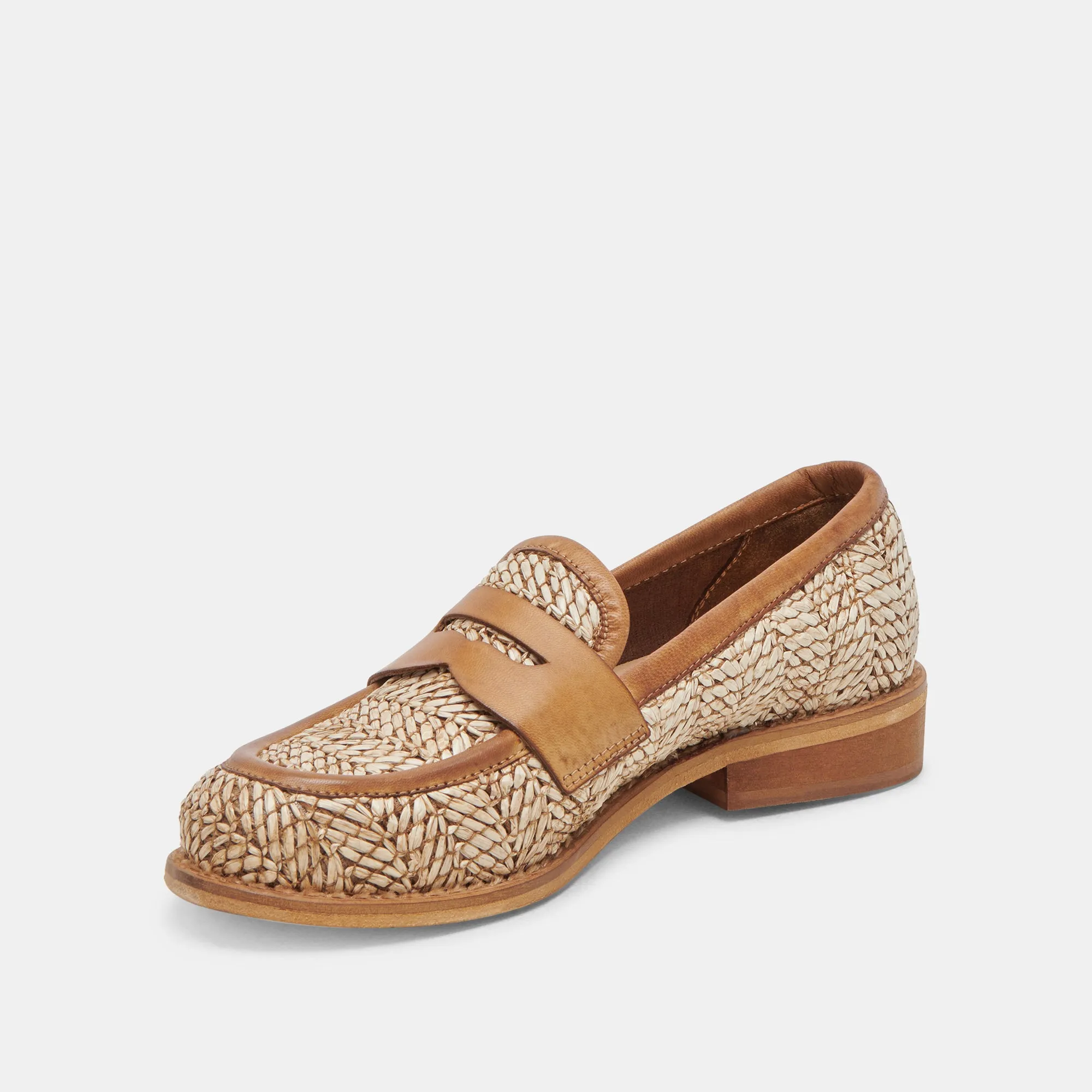 MARINA LOAFERS BROWN MULTI RAFFIA