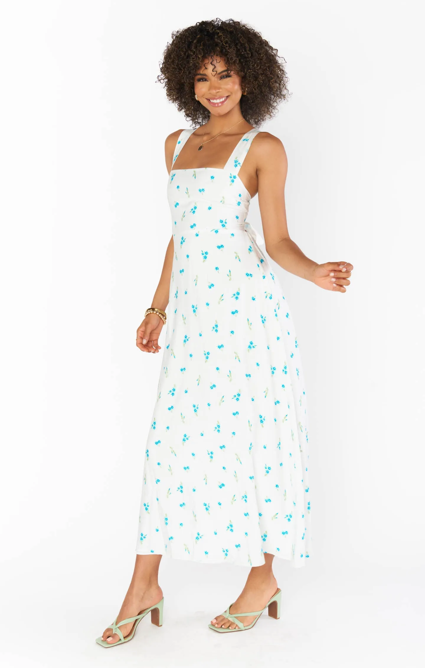 Marmont Midi Dress ~ Bluebell Ditsy