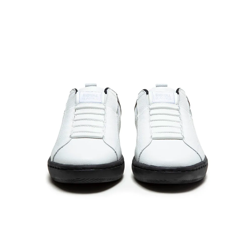 Men's Icon 2.0 White Gray Black Logo Leather Sneakers 06542-085